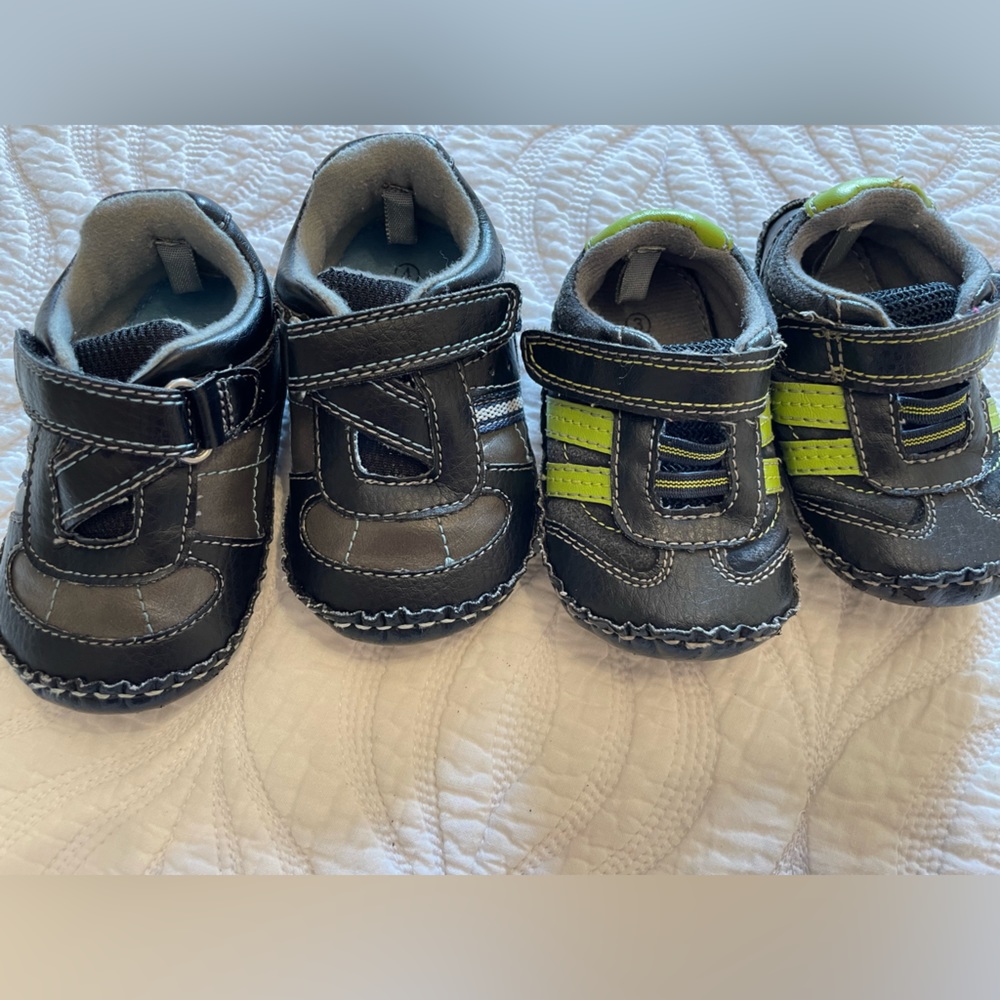 Koala kids Baby boy pair of shoes size 3 and size 4 moccasins